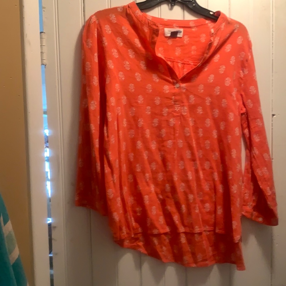 Orange Floral Tunic top